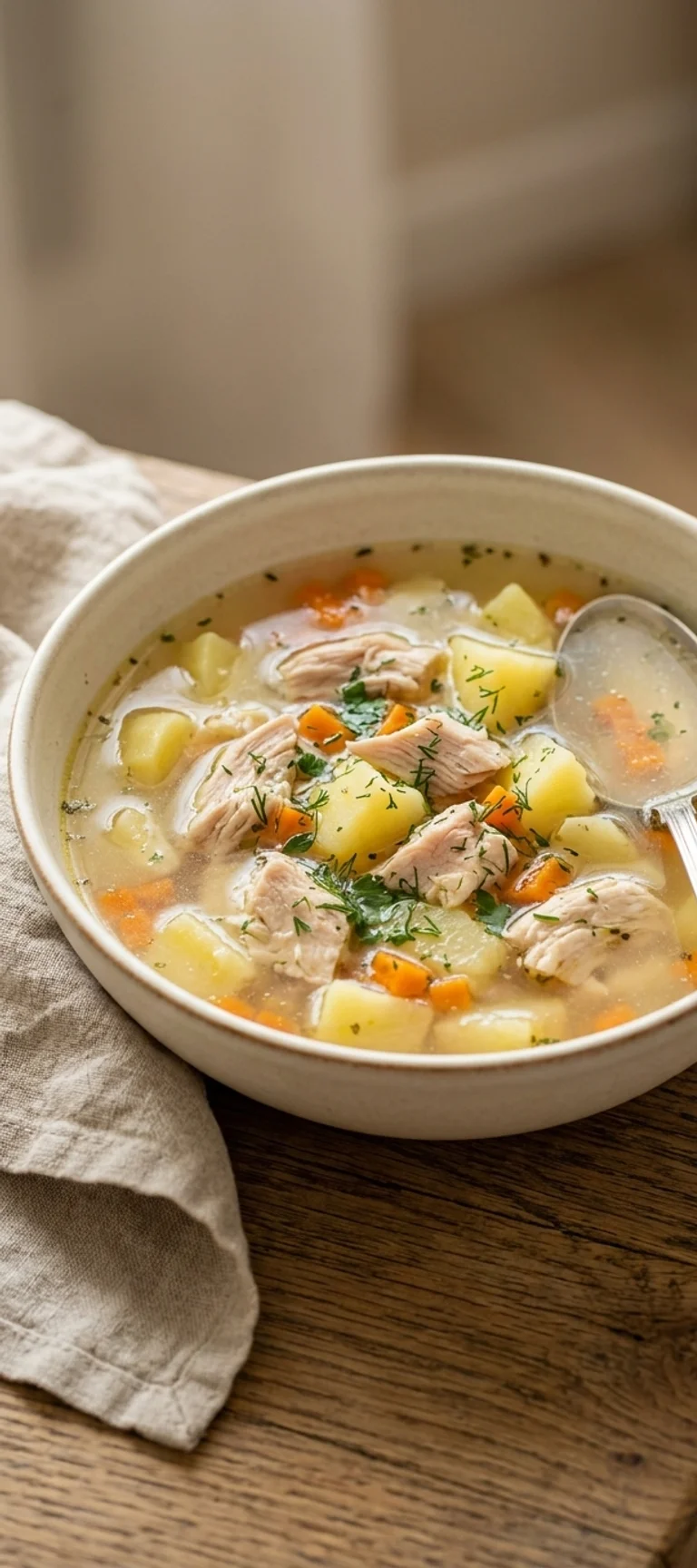 Суп с куриной грудкой и картофелем — рецепт с фото