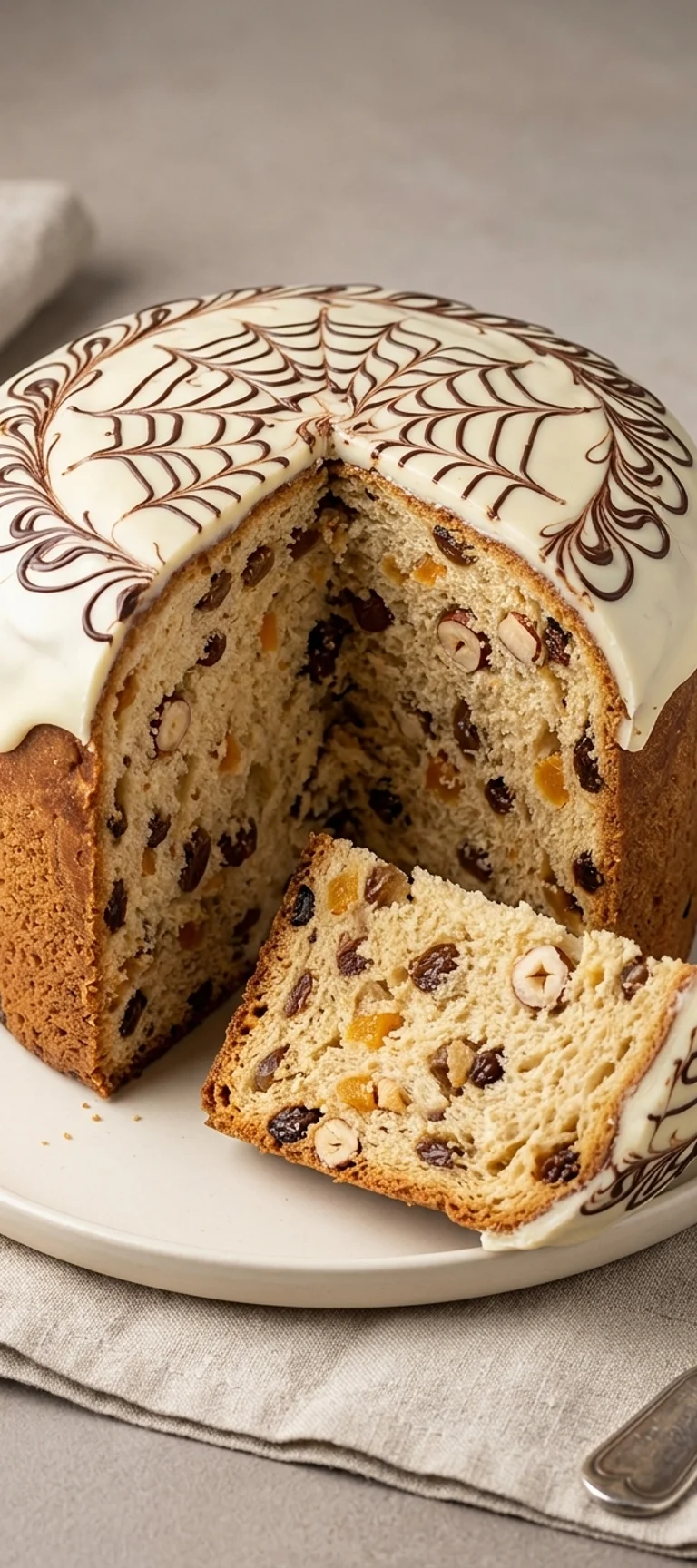 Кулич с изюмом, цукатами и фундуком — рецепт с фото
