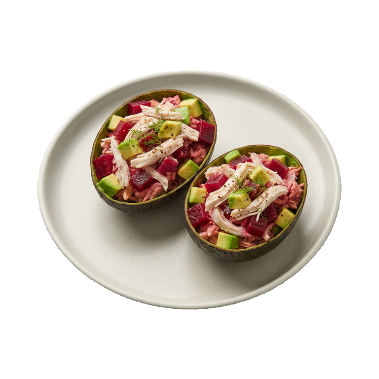 Салат с авокадо, свеклой и курицей — иконка рецепта
